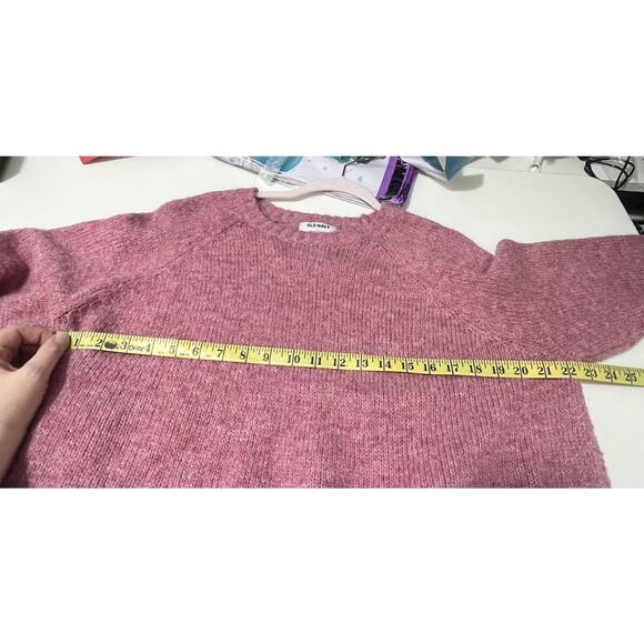 Old Navy Women’s Size L Pink Knit Sweater Soft Cozy Pullover Casual Fall Winter - Picture 4 of 8